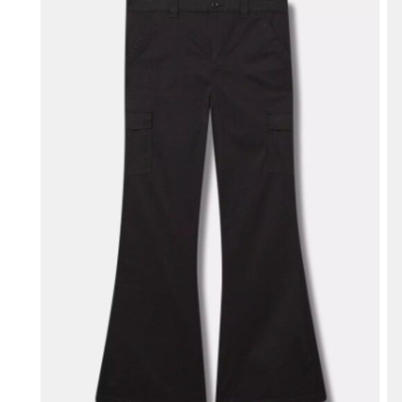 Torrid Flare Lightweight Twill Cargo High Rise Pant- size 22R - Picture 1 of 7